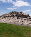 Ruins of the original 18th-century Louisbourg lighthouse