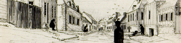 Street Scenes by Speelman /  Impressions artistiques de Louisbourg par Speelman 