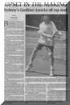 Upset in the Making - Sydney's Gardiner knocks off top seed ~ (Cape Breton Post, July 17, 2003) 
