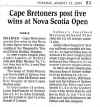Cape Bretoners post five wins at Nova Scotia Open ~ Andre Landry, Kevin Hall Sr., Kevin Hall Jr., Jackie MacDougall, Claire Rogers, Norman Ross, Bill Buckland